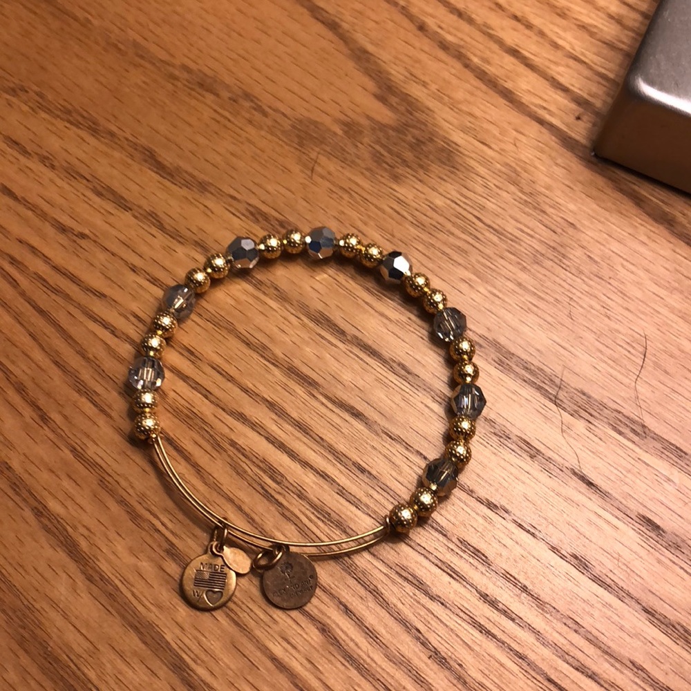 Clear stone Alex & Ani energy bracelet